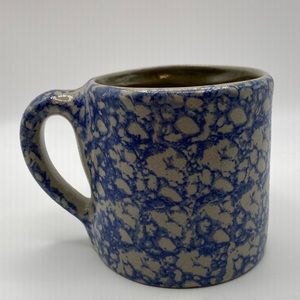 Vintage BBP Beaumont Brothers Spongeware Stoneware Coffee Mug.